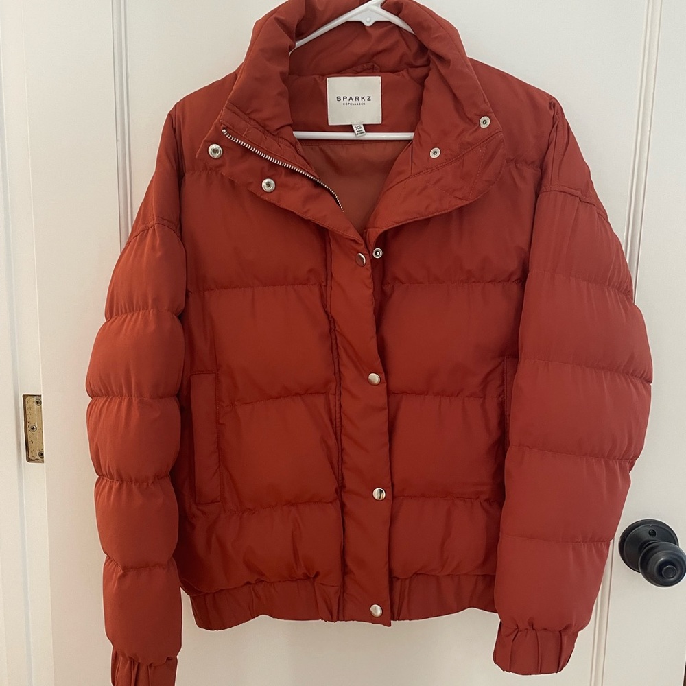 Sparkz Burnt Red Puffer Jacket